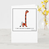 混同したモンスター-挨拶状 カード (黄色い花)