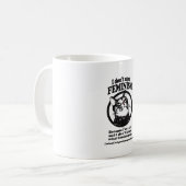 混同した猫(円のデザインのキャンディ) コーヒーマグカップ (正面左)
