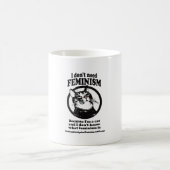 混同した猫(円のデザインのキャンディ) コーヒーマグカップ (中央)