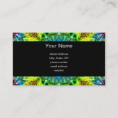 混同した調和の万華鏡のように千変万化するパターン 名刺 (裏面)