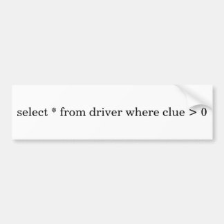 混同した運転者のバンパーステッカー バンパーステッカー