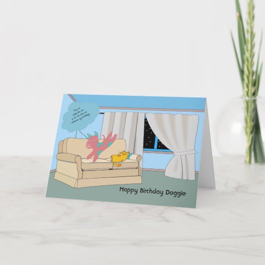 混成犬用誕生日カード カード (正面)