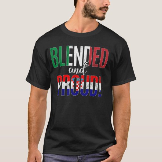 混成誇りを持った国籍半イタリアン半Cr Tシャツ (正面)