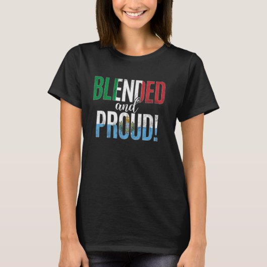 混成誇りを持った国籍半イタリアン半Sa Tシャツ (正面)