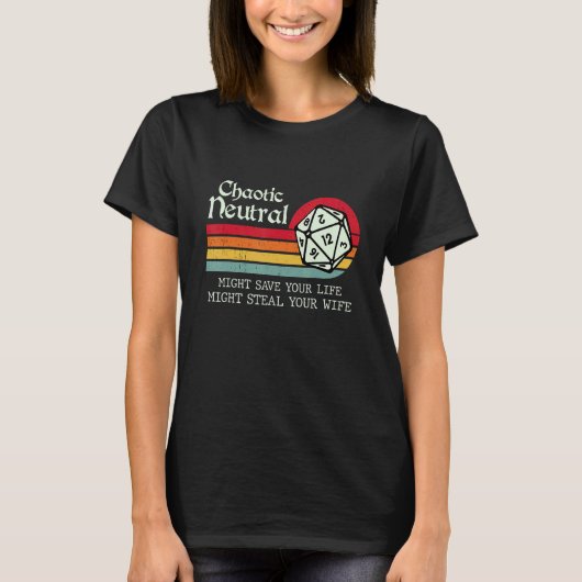 混沌としたニュートラ救ルがYを盗むかもしれない Tシャツ (正面)
