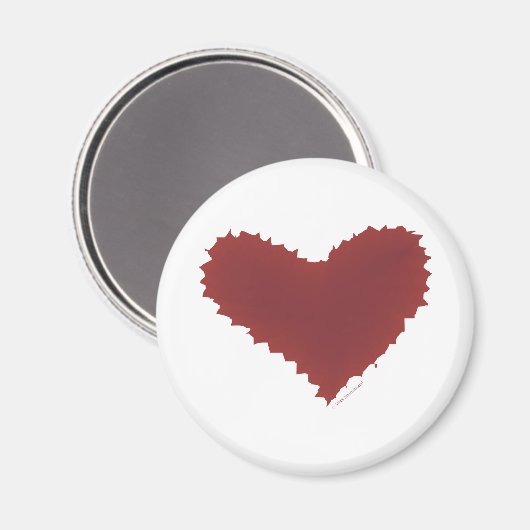 混沌としたハートギザギザのエッジの悪いロマンス私はあなたを愛している マグネット (正面/裏面)