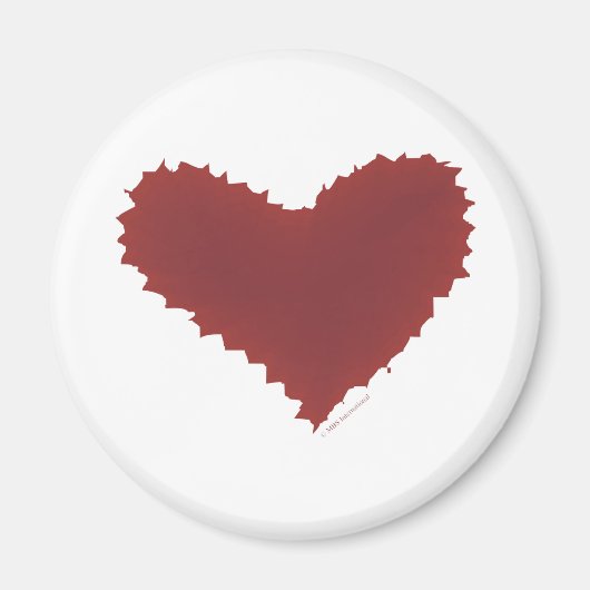 混沌としたハートギザギザのエッジの悪いロマンス私はあなたを愛している マグネット (正面)