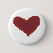 混沌としたハートギザギザのエッジの悪いロマンス私はあなたを愛している 缶バッジ (正面)