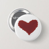 混沌としたハートギザギザのエッジの悪いロマンス私はあなたを愛している 缶バッジ (正面&裏面)