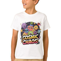 混沌とした漫画のような銀河系とお洒落キャラクター