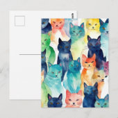 混沌とした猫 ポストカード (正面/裏面)