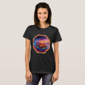 混沌とした空のろうそく動力宇宙船 Tシャツ (正面フル)