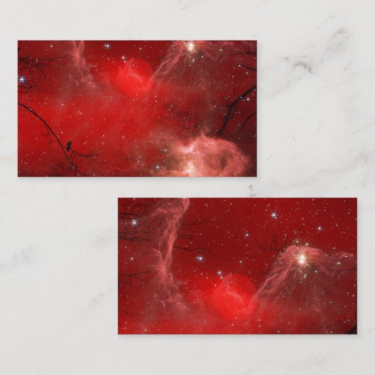 混沌とした赤 名刺 (正面/裏面)