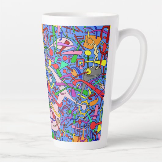 混沌に踏み込む – カフェラテマグ (右)