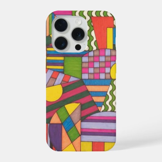 混沌のカラフルライン iPhoneケース (裏面)
