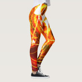 混沌の悪魔の火の印は赤 レギンス (右)