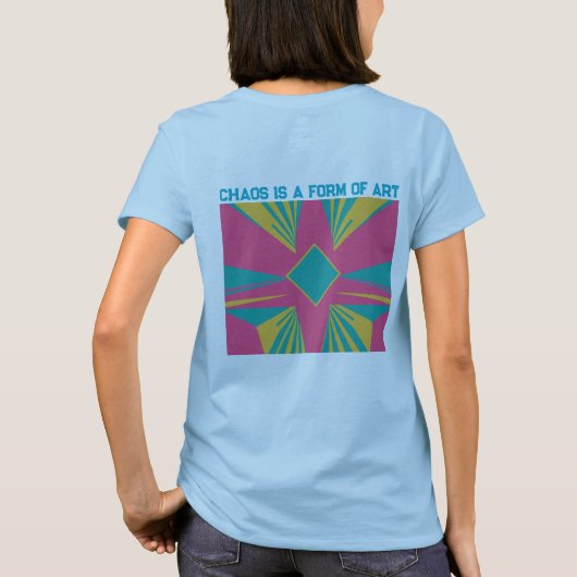 混沌は芸術の型枠 Tシャツ (裏面)