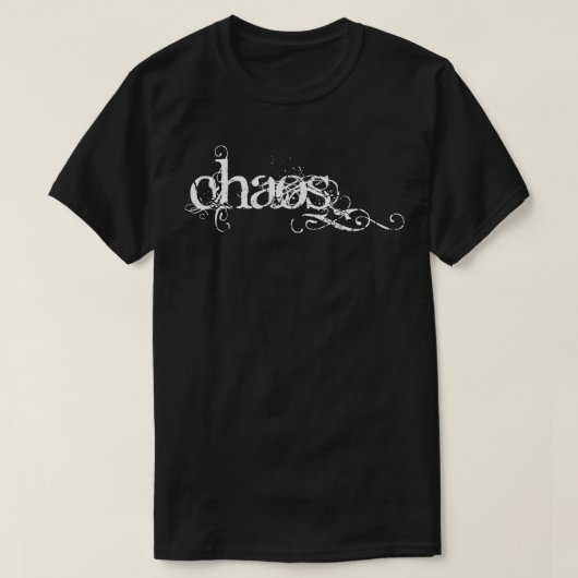 混沌ゴシック文字 Tシャツ (デザイン正面)