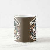 混沌魅力的作家の苦しお洒落み コーヒーマグカップ (中央)