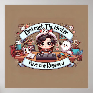 混沌魅力的作家の苦しお洒落み ポスター