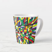 混沌、原色 カフェラテマグ (右アングル)