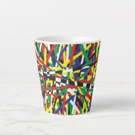 混沌、原色 カフェラテマグ