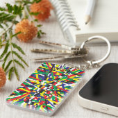 混沌、原色 キーホルダー (正面右)