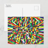 混沌、原色 ポストカード (正面/裏面)