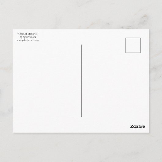 混沌、原色 ポストカード (裏面)