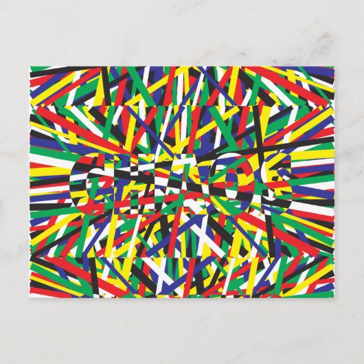 混沌、原色 ポストカード (正面)
