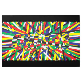 混沌、原色 メタルプリント