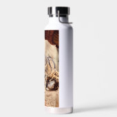 混濁したヒョウ写真自然野生動物 ウォーターボトル (左面)