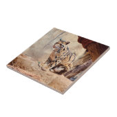 混濁したヒョウ写真自然野生動物 タイル (側面)