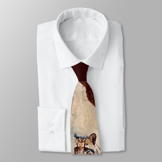 混濁したヒョウ写真自然野生動物 ネクタイ (タイ)