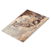 混濁したヒョウ写真自然野生動物 ノートパッド (アングル)