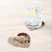 混濁したヒョウ写真自然野生動物 ペーパーコースター (インサイチュ)