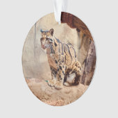 混濁ヒョウ写真自然 オーナメント (正面)