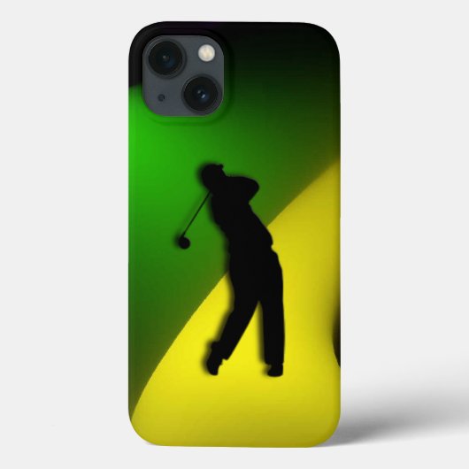混色オス型ゴルフiPadエアケース Case-Mate iPhoneケース (裏面)