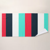 混色ストライプのバスタオル – ソフト&スタイリッシュS バスタオル (バスタオル)