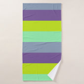 混色ストライプのバスタオル – ソフト&スタイリッシュS バスタオル (バスタオル)