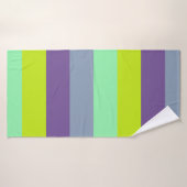混色ストライプのバスタオル – ソフト&スタイリッシュS バスタオル (バスタオル)