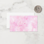 混色ピンク抽象芸術水彩プリント ノートカード (正面/裏面インサイチュ)