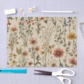 混色咲き野花 薄葉紙 (クラフト)