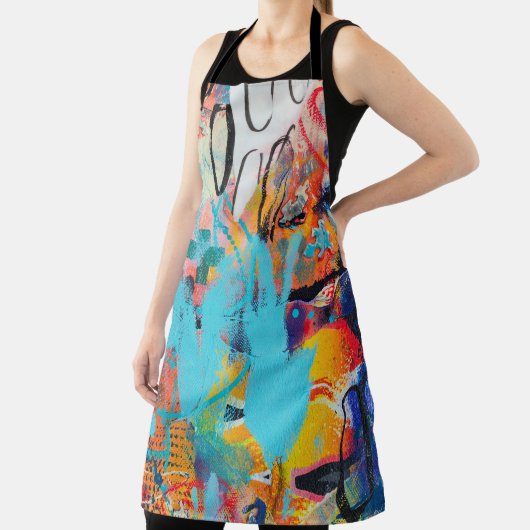 混色数々のメディアアート エプロン (インサイチュ)