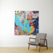 混色数々のメディアアート タペストリー (インサイチュ)