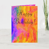 混色誕生日カード カード (正面)