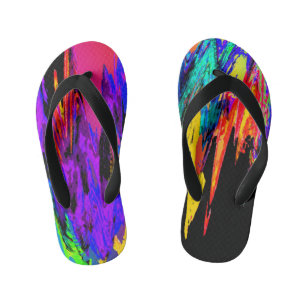 混色 キッズビーチサンダル