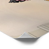 混血の女の子と棒付きアメ ポスター (角)