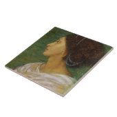 混血児の女性の頭部、1861年(紙の油はoを置きました タイル (側面)