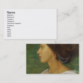 混血児の女性の頭部、1861年(紙の油はoを置きました 名刺 (正面/裏面)